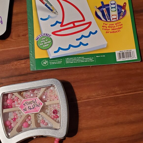 LOT Kids Art Color Paint By Num Colored Pencils Paint Winky Dinks Foil Art - Picture 7 of 16